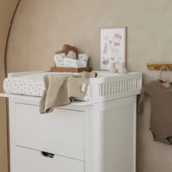 Meyco Aankleedkussenhoes Print - 50 x 70 cm - Jersey - Forest Animals Sand><noscript><img width=