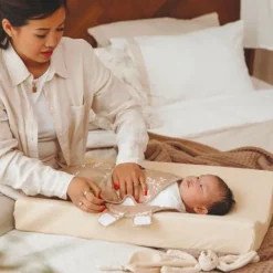 Meyco Baby Aankleedkussenhoes Badstof Uni Sand 50 x 70 cm 2-Pack><noscript><img width=