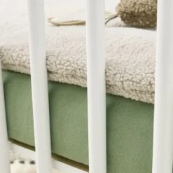 Meyco Baby Hoeslaken Boxmatras Uni Olive Green 75 x 95 cm><noscript><img width=