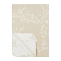 Meyco Baby Ledikantdeken Geweven Branches Sand 100 x 150 cm> Ledikantdekens