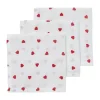Meyco Baby Monddoekjes Hydrofiel Sweet Heart Red 30 x 30 cm 3-Pack> Monddoekjes / Spuugdoekjes