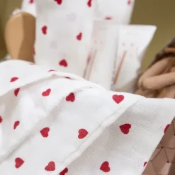 Meyco Baby Monddoekjes Hydrofiel Sweet Heart Red 30 x 30 cm 3-Pack><noscript><img width=