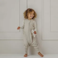 Meyco Baby Slaapzak Jumper - Studio - Merinowol - Sand Melange - 92 cm><noscript><img width=