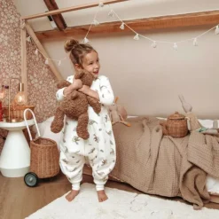 Meyco Baby Slaapzak Jumper Winter Robin Multicolour 80 cm><noscript><img width=