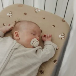 Meyco Baby Slaapzak met Vaste Mouw - Studio - Merinowol - Sand Melange - 70 cm><noscript><img width=