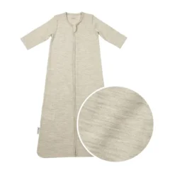 Meyco Baby Slaapzak met Vaste Mouw - Studio - Merinowol - Sand Melange - 70 cm><noscript><img width=