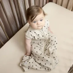 Meyco Baby Uni Hoeslaken Ledikant - 2 Stuks - 60 x 120 cm - Jersey - Nature><noscript><img width=