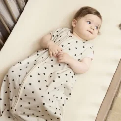 Meyco Baby Uni Hoeslaken Ledikant - 2 Stuks - 60 x 120 cm - Jersey - Nature><noscript><img width=