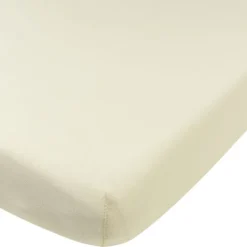Meyco Baby Uni Hoeslaken Juniorbed - 70 x 140 cm - Jersey - Soft Sand> Hoeslakens