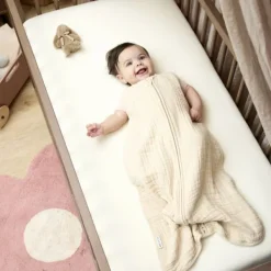 Meyco Baby Uni Hoeslaken Juniorbed - 70 x 140 cm - Jersey - Soft Sand><noscript><img width=