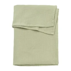 Meyco Baby Uni Wieglaken - Pre-Washed Hydrofiel - 75 x 100 cm - Soft Olive><noscript><img width=