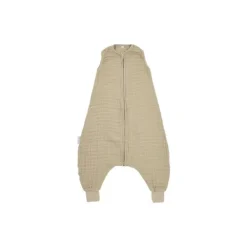 Meyco Baby Uni Zomer Slaapoverall Jumper - 92 cm - Pre-Washed Hydrofiel - Soft Sand> 4-Seizoenen Slaapzakken|Zomer Slaapzakken