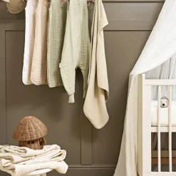 Meyco Baby Uni Zomerslaapzak - 70 cm - Pre-Washed Hydrofiel - Soft Sand><noscript><img width=