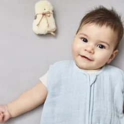 Meyco Baby Uni Zomerslaapzak - 60 cm - Pre-Washed Hydrofiel - Soft Sand><noscript><img width=