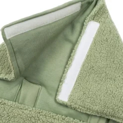 Meyco Baby Voetenzak - 40 x 82 cm Teddy - Olive Green><noscript><img width=