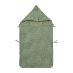 Meyco Baby Voetenzak Wafel Teddy Olive Green 40 x 82 cm> Accessoires Autostoel