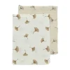 Meyco Baby Washandjes - Gingko - 2-pack - Offwhite/Soft Sand - 20x17 cm> Washandjes