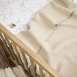 Meyco Baby Wiegdeken Geweven Uni Sand 75 x 100 cm> Wiegdekens