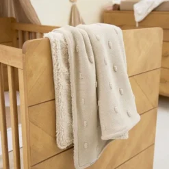 Meyco Baby Wiegdeken Teddy Knots Soft Sand 75 x 100 cm><noscript><img width=
