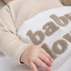 Meyco Baby Wieglaken Baby Love Sand Melange 75 x 100 cm><noscript><img width=