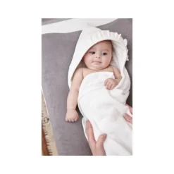 Meyco Badcape Badstof Ruffle Offwhite> Badcapes