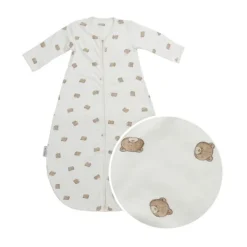 Meyco Bear Slaapzak Met Vaste Mouw Rond – 70 cm – Jersey – Sand><noscript><img width=