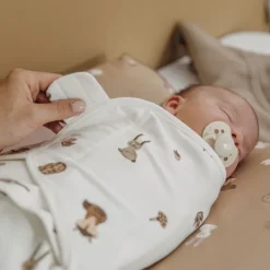 Meyco Inbakerdoek - 2 Stuks - 0-3 Maanden - Forest Animals Sand><noscript><img width=