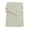 Meyco Ledikantdeken Knit Basic Sand Melange Teddy 100x150cm> Ledikantdekens