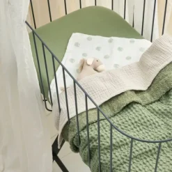 Meyco Ledikantdeken Wafel Teddy Greige 100 x 150 cm><noscript><img width=