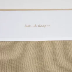 Meyco Ledikantlaken Ssst...Ik Slaap!! Sand 100 x 150 cm> Ledikantlakens