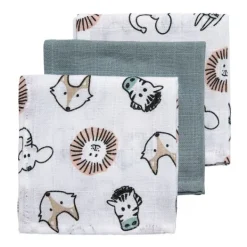 Meyco Monddoek Animal 3-Pack> Monddoekjes / Spuugdoekjes