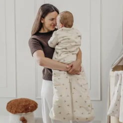 Meyco Slaapzak 4-Seizoenen Deluxe - One Size - Jersey - Ginkgo - Soft Sand><noscript><img width=