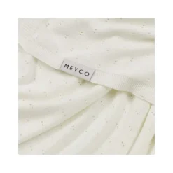 Meyco Wiegdeken Ajour Bamboe Offwhite 75 x 100 cm> Wiegdekens