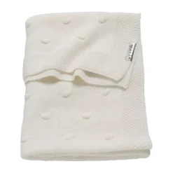 Meyco Wiegdeken Knots Offwhite 75 x 100 cm><noscript><img width=