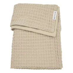 Meyco Wiegdeken Wafel Teddy Greige 75 x 100 cm> Ledikantdekens