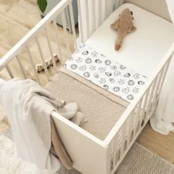 Meyco Wiegdeken Wafel Teddy Greige 75 x 100 cm><noscript><img width=