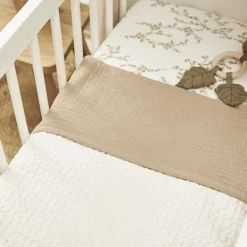 Meyco Wiegdeken Wafel Teddy Greige 75 x 100 cm><noscript><img width=