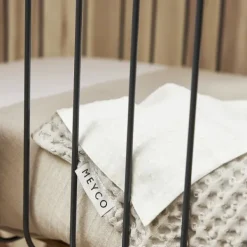 Meyco Wiegdeken Wafel Teddy Greige 75 x 100 cm><noscript><img width=