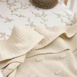 Meyco Wieghoeslaken Jersey Branches Sand 40 x 80/90 cm><noscript><img width=