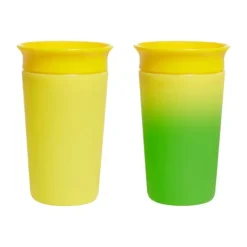 Munchkin Miracle 360 Trainer Changing Color Beker - 12mnd+ - 266ml - Yellow><noscript><img width=