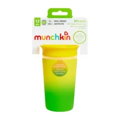 Munchkin Miracle 360 Trainer Changing Color Beker - 12mnd+ - 266ml - Yellow><noscript><img width=