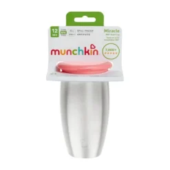 Munchkin Stainless Steel Miracle Sippy Cup - Blue><noscript><img width=