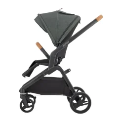 Mutsy Wandelwagen Flow Black Frame - Cognac Grip - Urban Green> Wandelwagens|Complete Kinderwagens