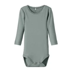 Name It Lace Romper - Kab NOOS - Slate Gray - Maat 56> Rompertjes