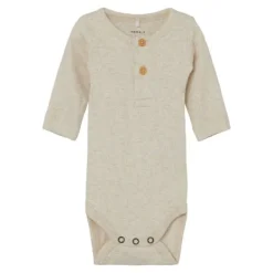 Name It Romper Kab Button Peyote Melange maat 62> Rompertjes