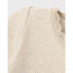 Name It Romper Kab Lace Korte Mouw Peyote Melange maat 74> Rompertjes