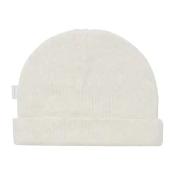 Noppies Muts Rib Nevel Oatmeal> Mutsjes