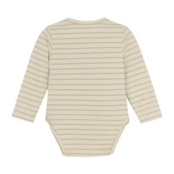 Noppies Navi Romper - Stripe - Maat 44 - Offwhite> Rompertjes
