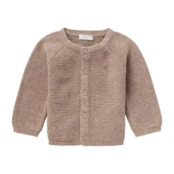 Noppies Vest Knit Naga Taupe Melange  maat 62> Vestjes