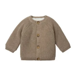 Noppies Vest Knit Nevers Taupe Melange 56> Vestjes